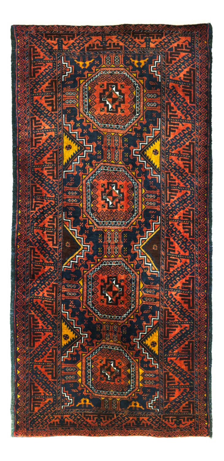 Läufer Belutsch - 198 x 98 cm - dunkelrot