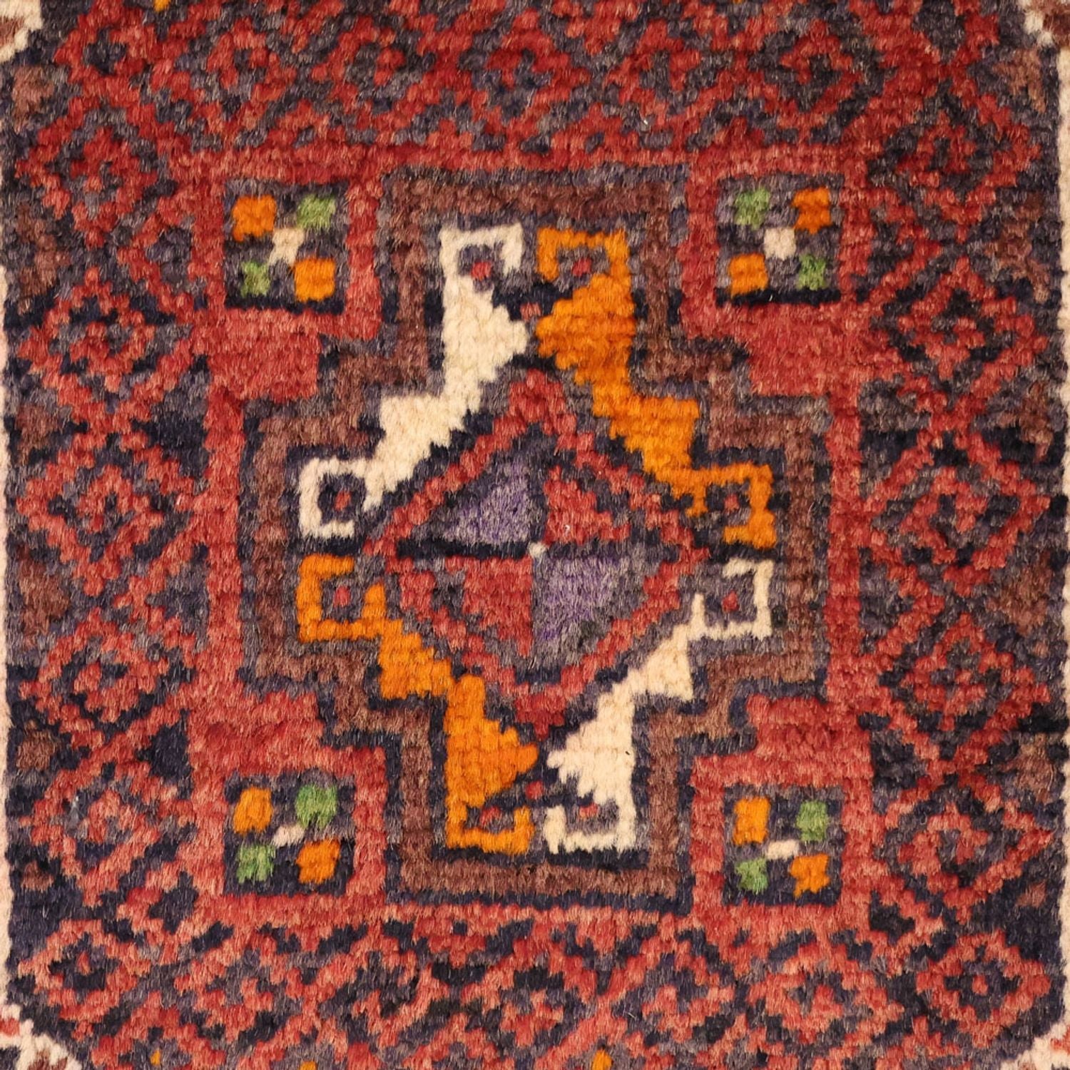 Läufer Belutsch - 194 x 98 cm - dunkelrot