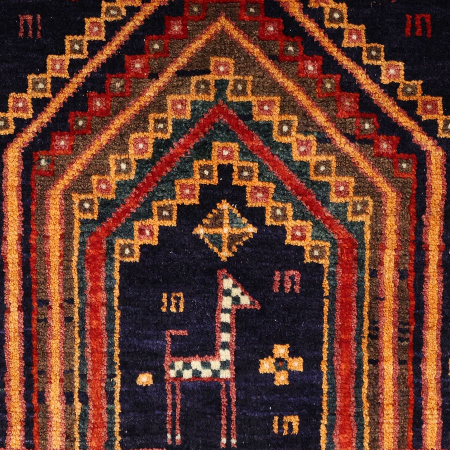 Läufer Belutsch - 251 x 128 cm - dunkelrot