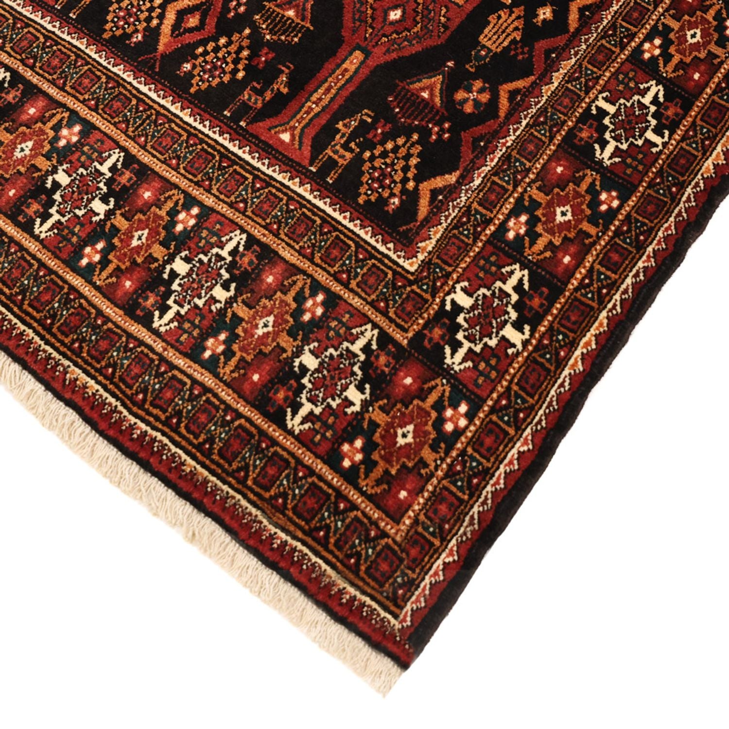 Belutsch Teppich - 219 x 119 cm - dunkelrot