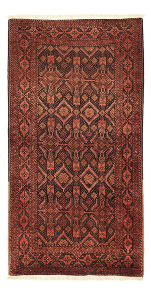 Läufer Belutsch - 205 x 105 cm - dunkelrot