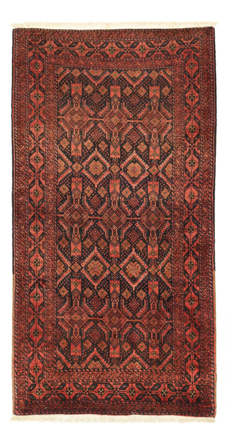 Läufer Belutsch - 205 x 105 cm - dunkelrot