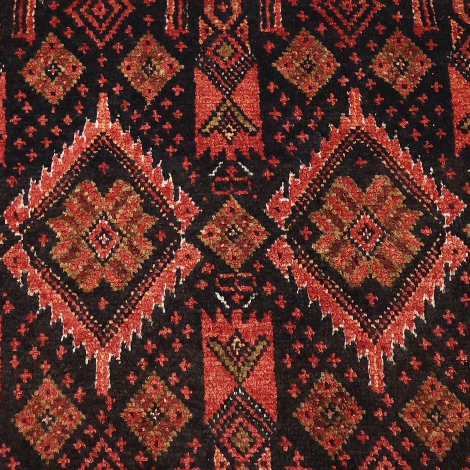 Läufer Belutsch - 205 x 105 cm - dunkelrot