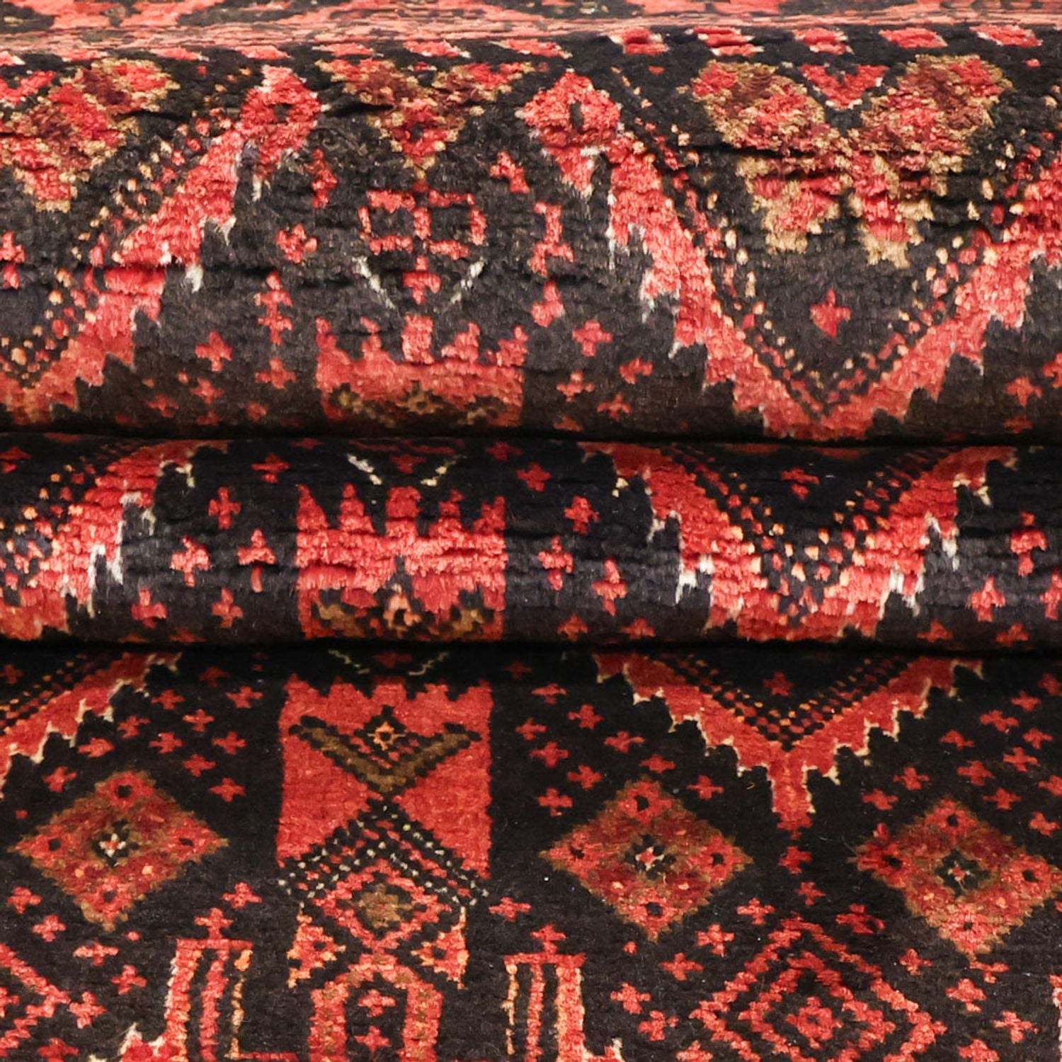 Läufer Belutsch - 205 x 105 cm - dunkelrot