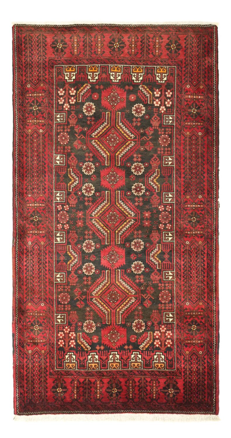 Läufer Belutsch - 210 x 105 cm - dunkelrot