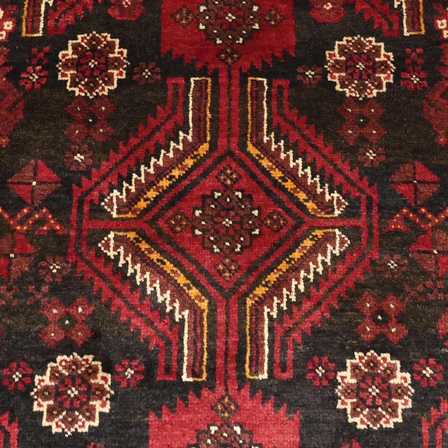 Läufer Belutsch - 210 x 105 cm - dunkelrot