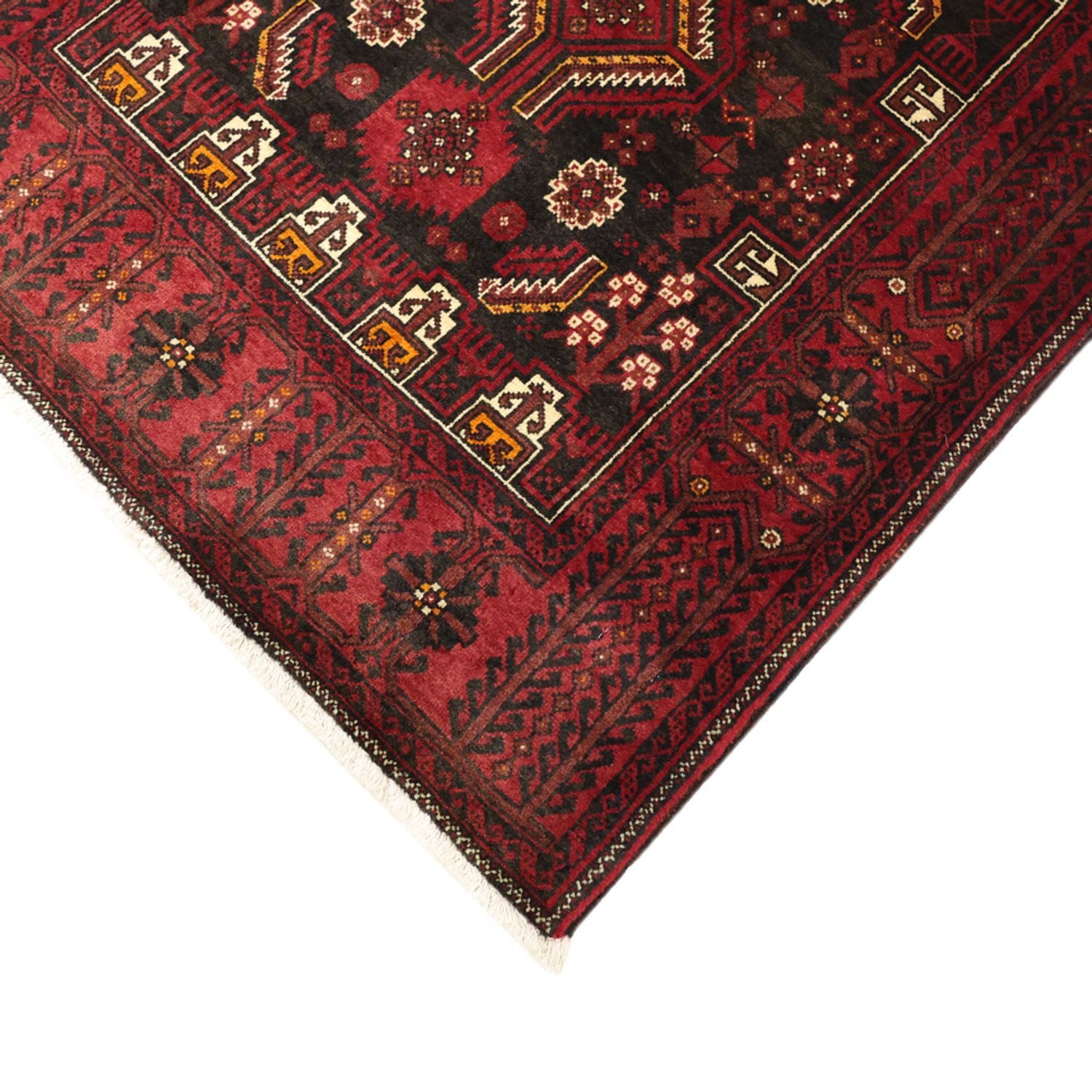 Läufer Belutsch - 210 x 105 cm - dunkelrot