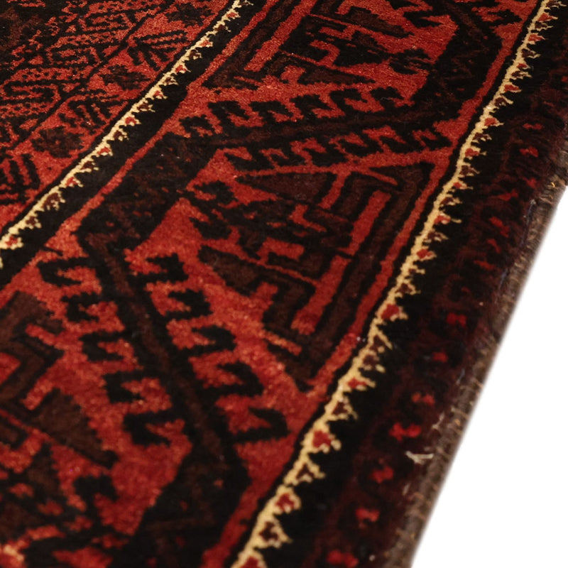 Belutsch Teppich - 205 x 117 cm - dunkelrot