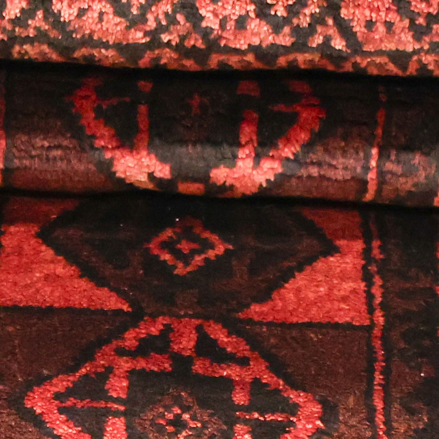 Belutsch Teppich - 205 x 117 cm - dunkelrot