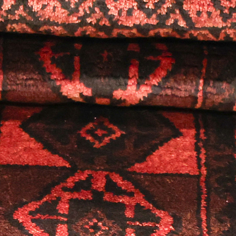 Belutsch Teppich - 205 x 117 cm - dunkelrot