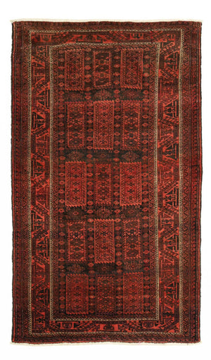 Belutsch Teppich - 188 x 113 cm - dunkelrot