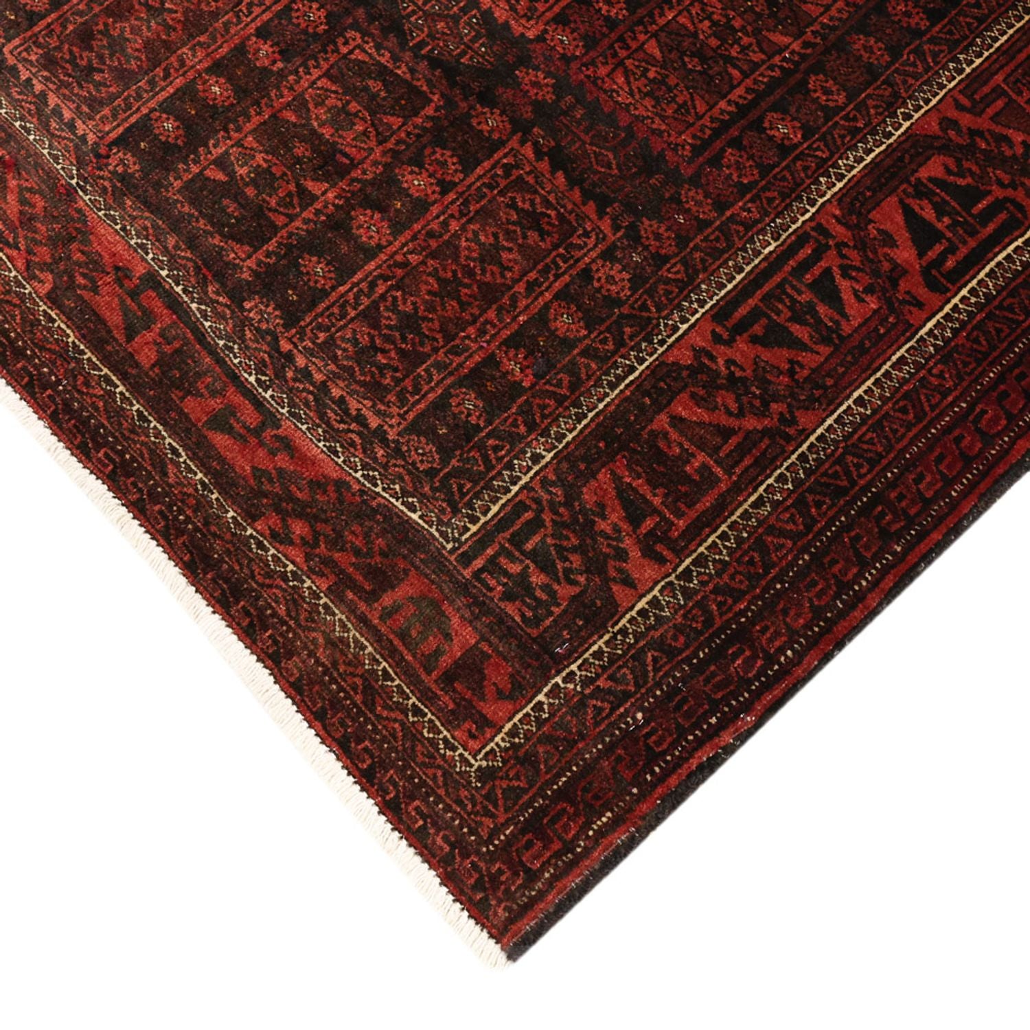 Belutsch Teppich - 188 x 113 cm - dunkelrot
