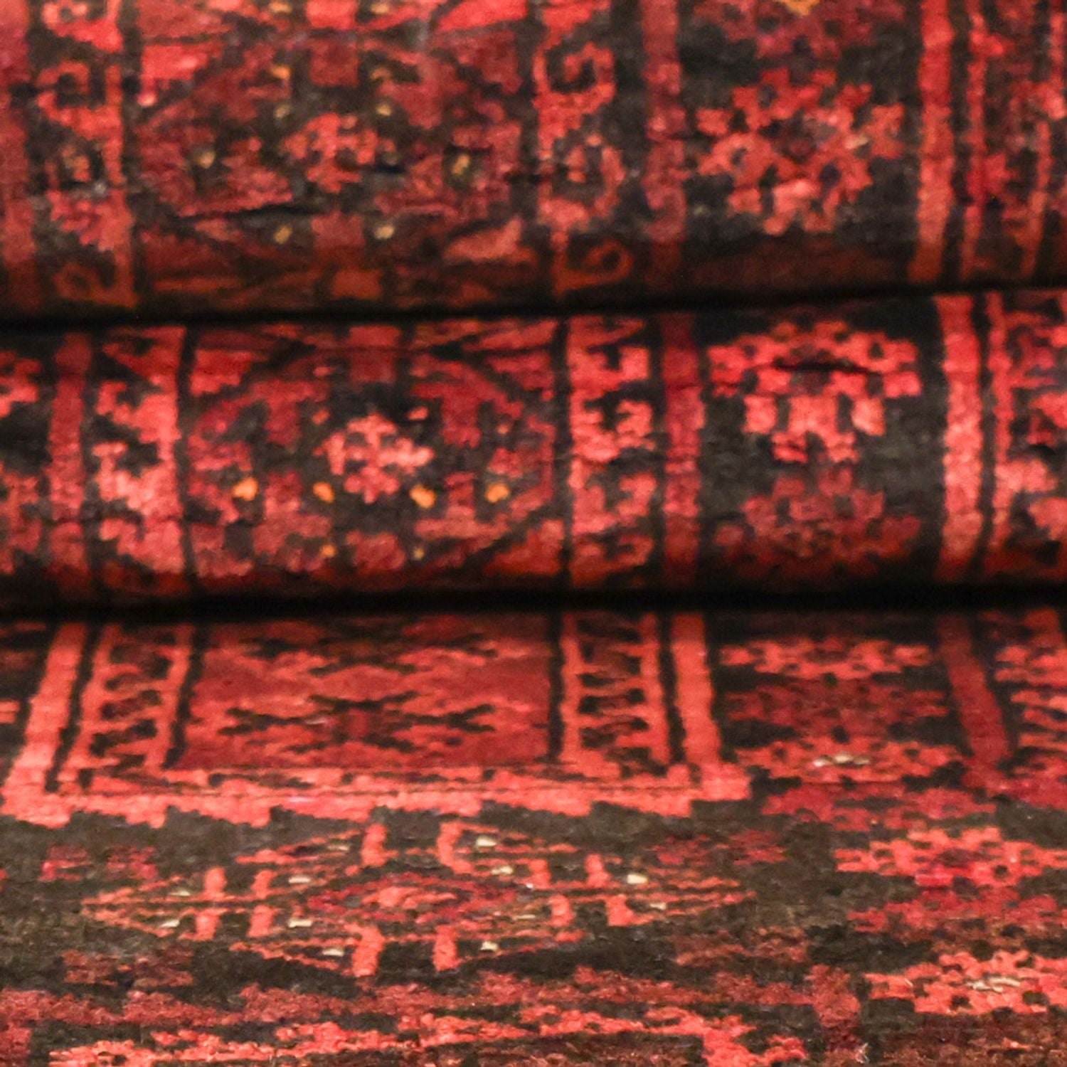 Belutsch Teppich - 188 x 113 cm - dunkelrot