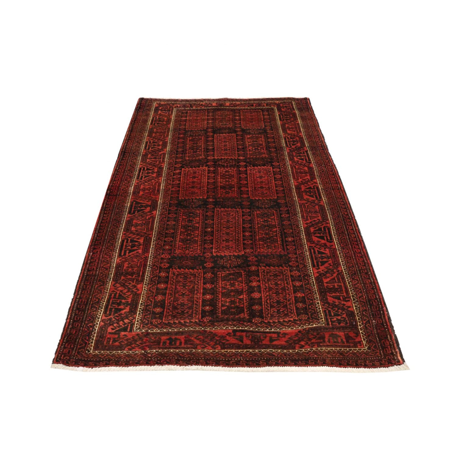 Belutsch Teppich - 188 x 113 cm - dunkelrot