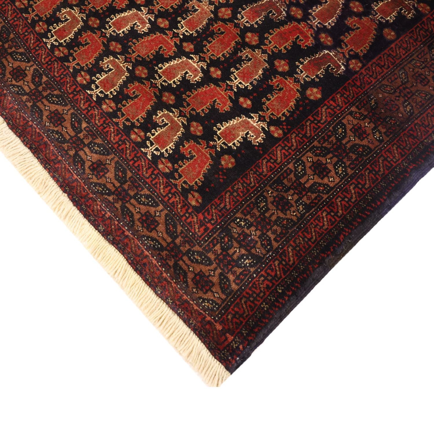 Läufer Belutsch - 212 x 102 cm - dunkelbeige