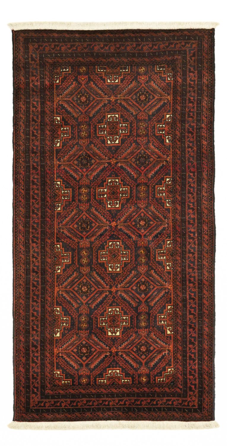 Läufer Belutsch - 194 x 97 cm - dunkelrot