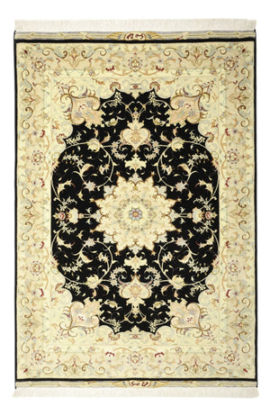 Perserteppich - Täbriz - Royal - 152 x 99 cm - dunkelblau