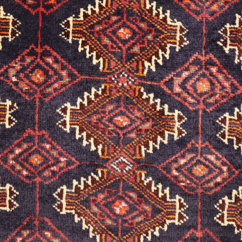 Läufer Belutsch - 197 x 106 cm - dunkelrot