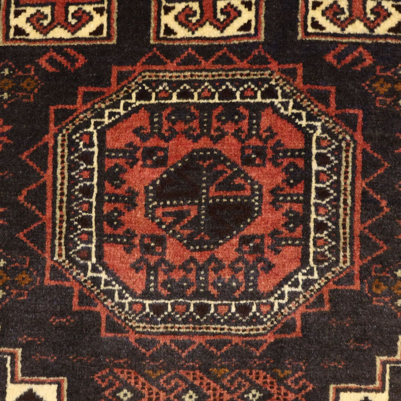 Läufer Belutsch - 196 x 92 cm - dunkelrot