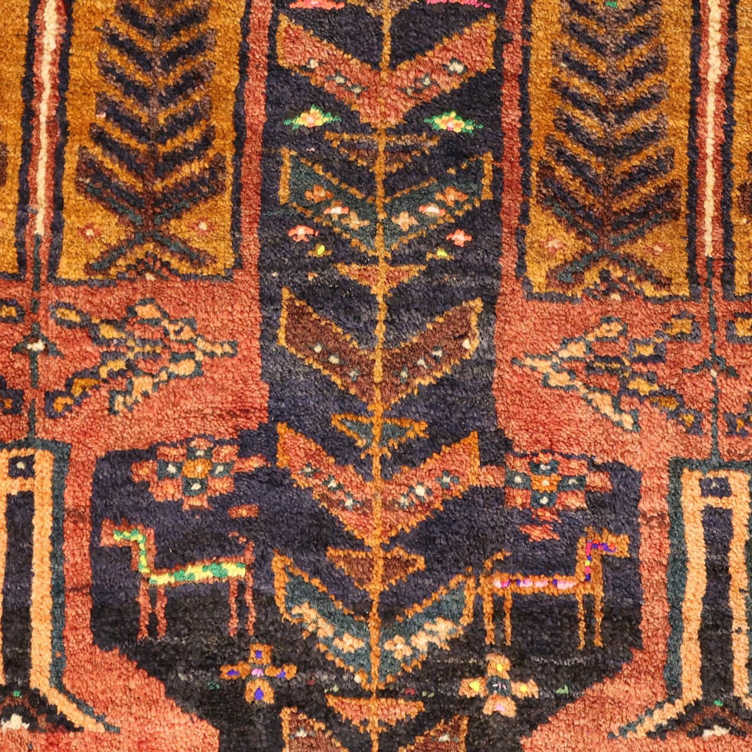 Läufer Belutsch - 212 x 106 cm - dunkelrot