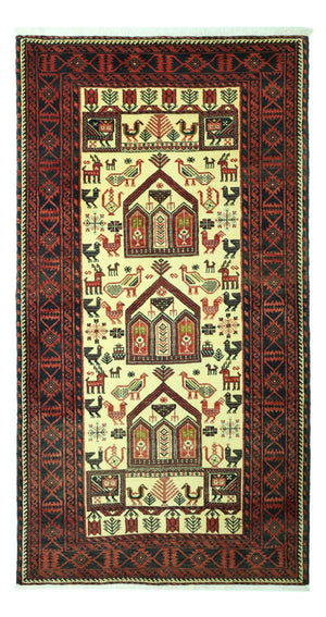 Läufer Belutsch - 196 x 103 cm - beige