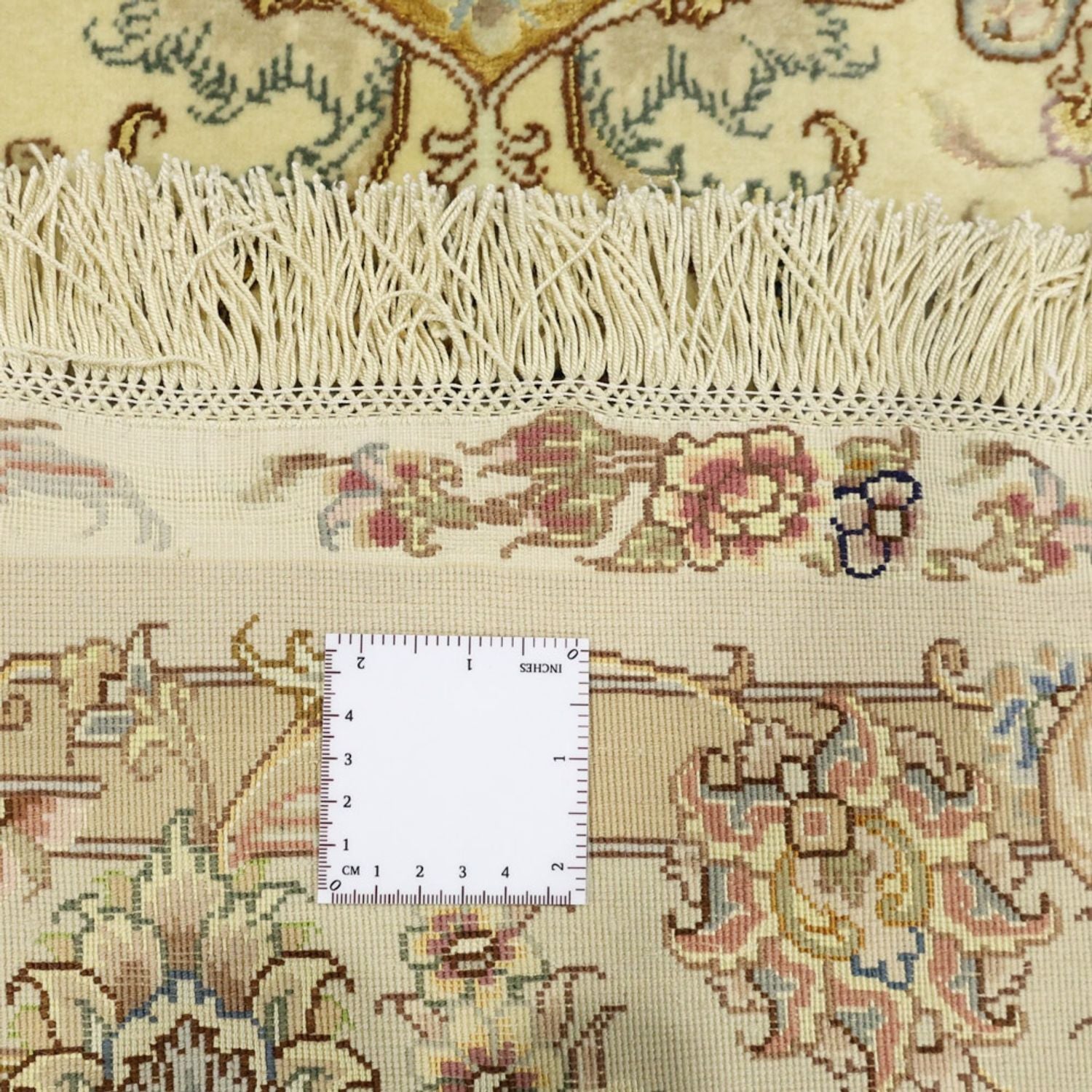 Perserteppich - Täbriz - Royal - Seidenkette - 219 x 148 cm - beige