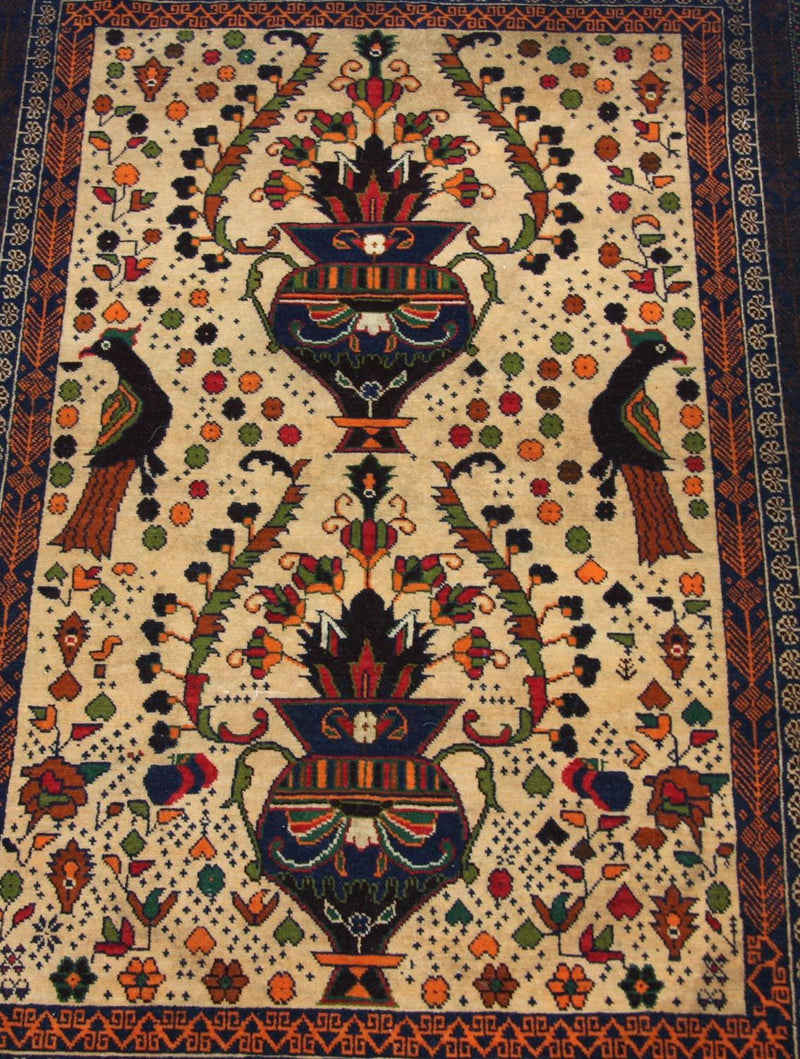 Belutsch Teppich 115 x 80 cm - beige