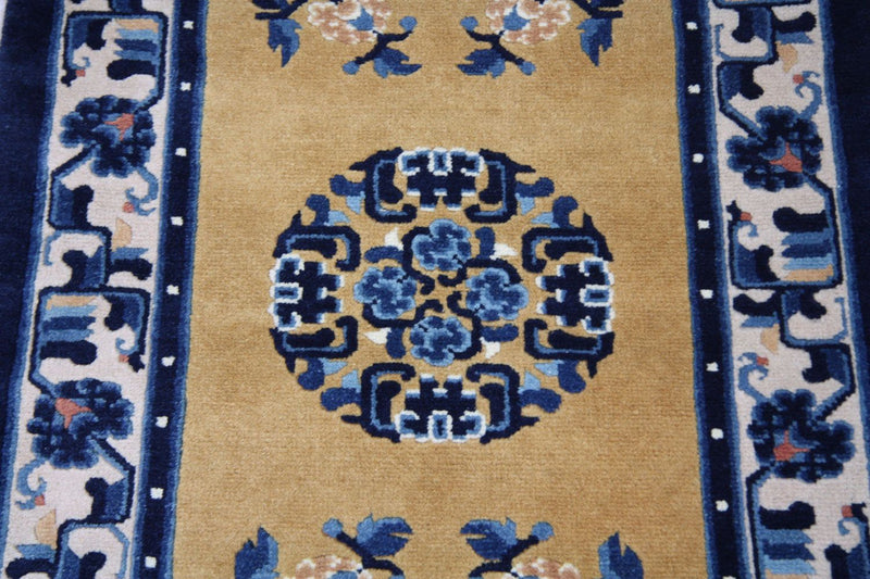 China Teppich 137 x 69 cm - blau