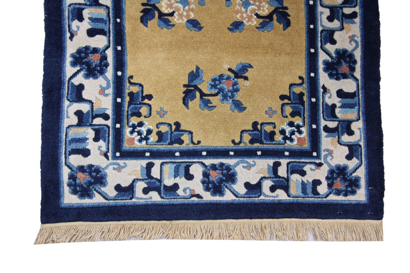China Teppich 137 x 69 cm - blau