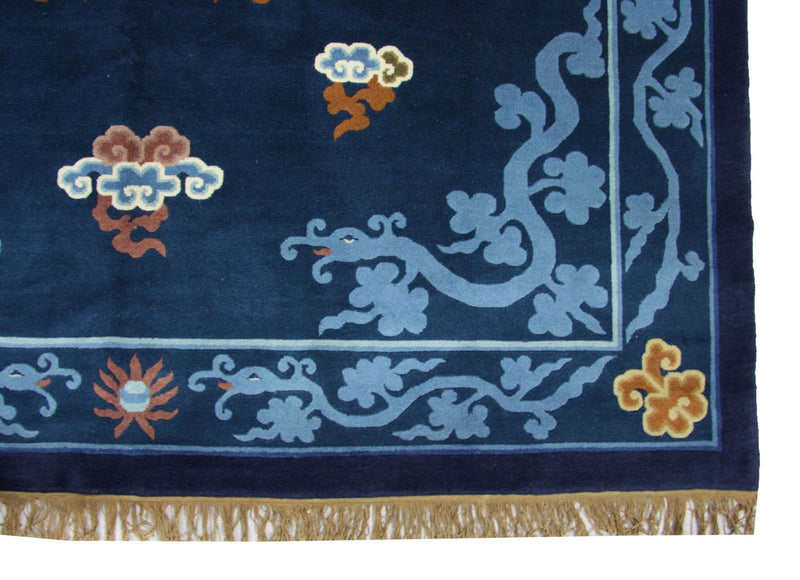 China Teppich 274 x 183 cm - blau