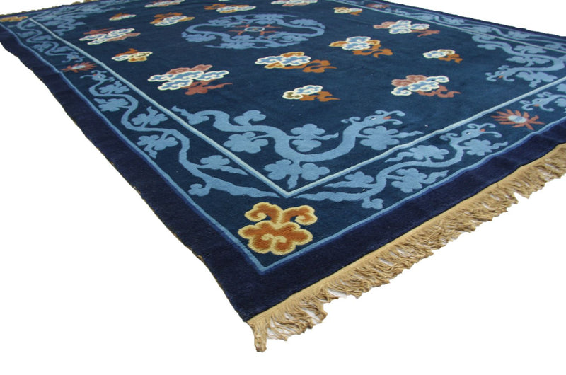 China Teppich 274 x 183 cm - blau