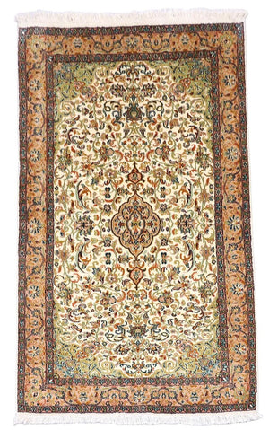 Seidenteppich - Kaschmir Seide 155 x 99 cm Teppichbrücke