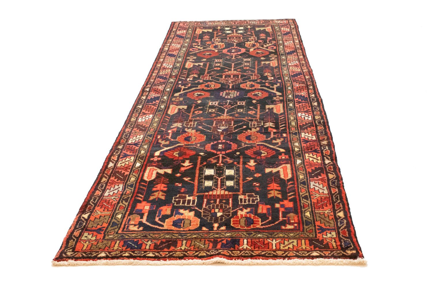 Perserteppich - Nomadic 310 x 110 cm - blau