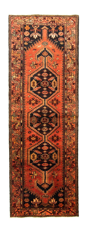 Perserteppich - Nomadic 307 x 100 cm - blau