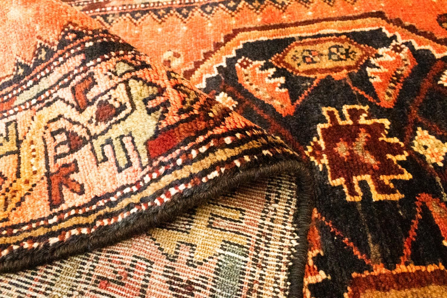 Perserteppich - Nomadic 307 x 100 cm - blau