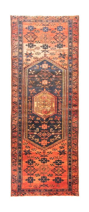 Perserteppich - Nomadic 300 x 112 cm - blau