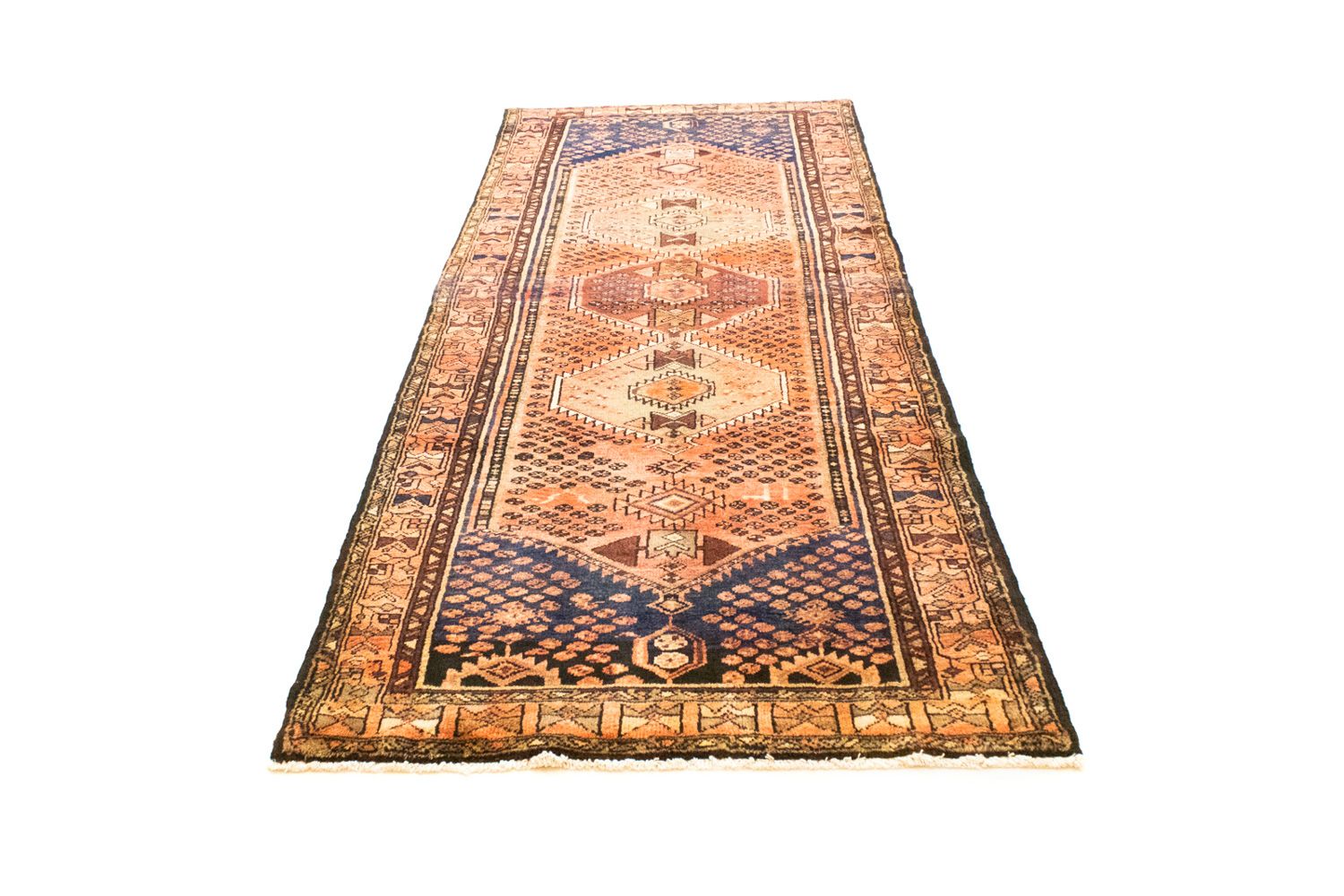 Perserteppich - Nomadic 280 x 107 cm - blau