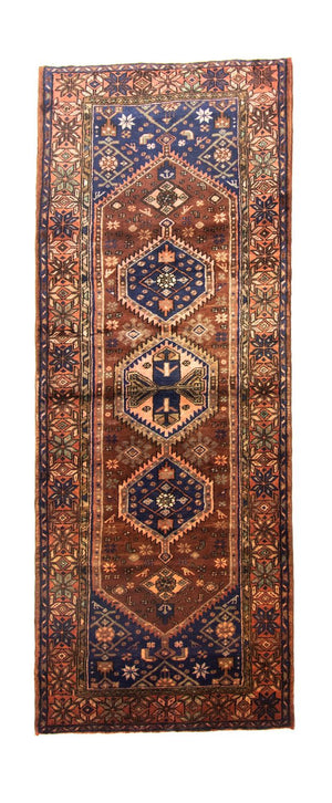 Perserteppich - Nomadic 303 x 115 cm - blau