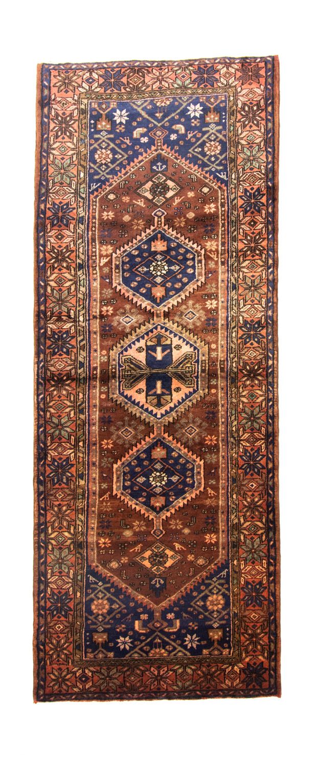 Perserteppich - Nomadic 303 x 115 cm - blau
