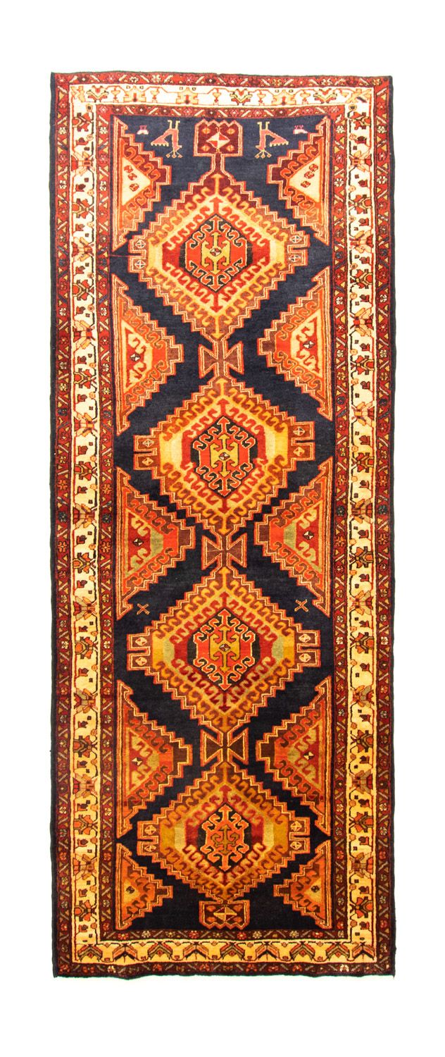 Perserteppich - Nomadic 320 x 120 cm - blau