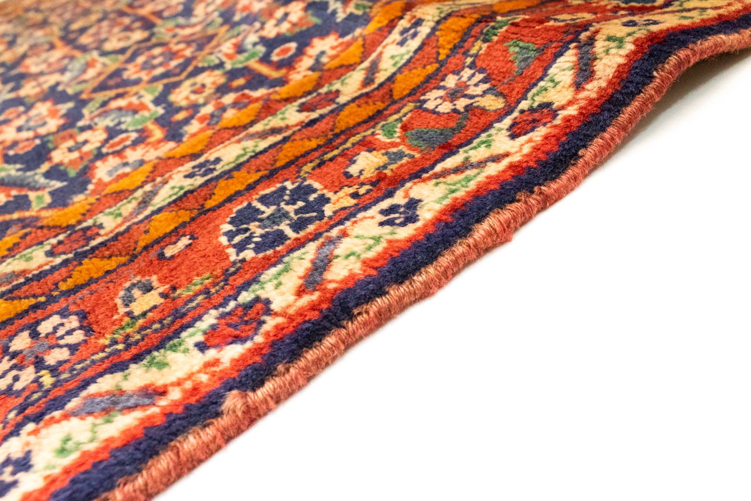 Perserteppich - Nomadic 400 x 108 cm - blau