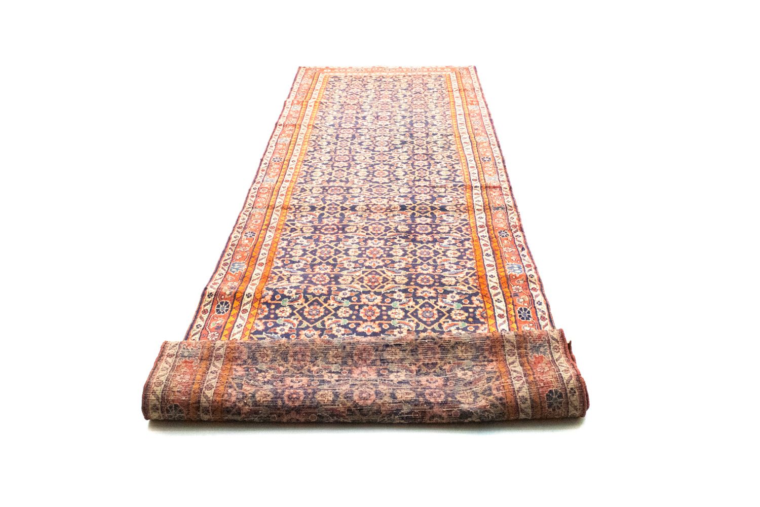 Perserteppich - Nomadic 400 x 108 cm - blau