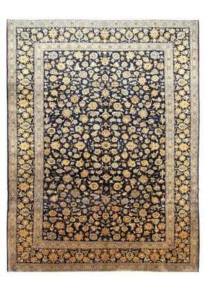 Perserteppich - Keshan 410 x 311 cm - blau