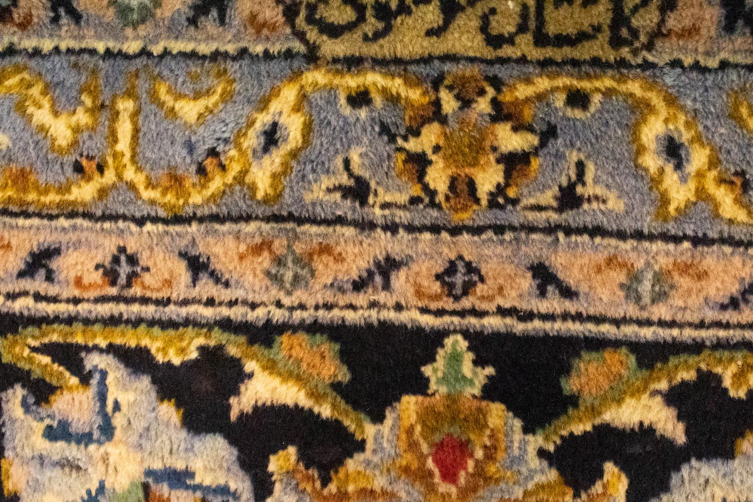 Perserteppich - Keshan 410 x 311 cm - blau