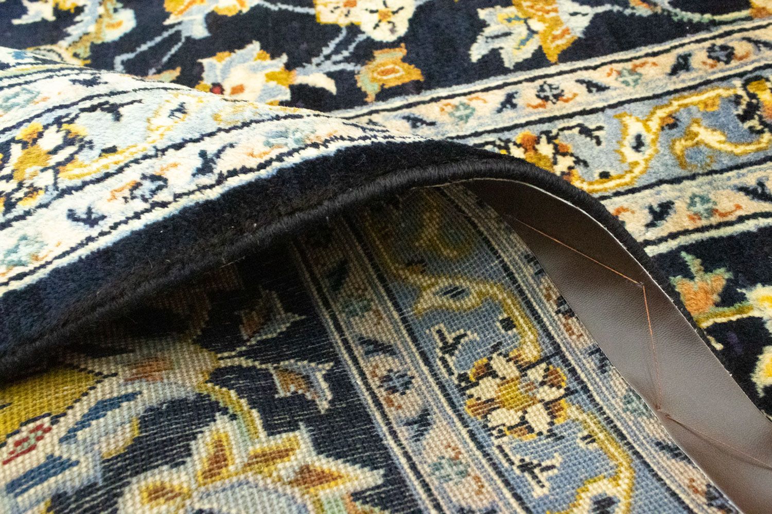 Perserteppich - Keshan 410 x 311 cm - blau