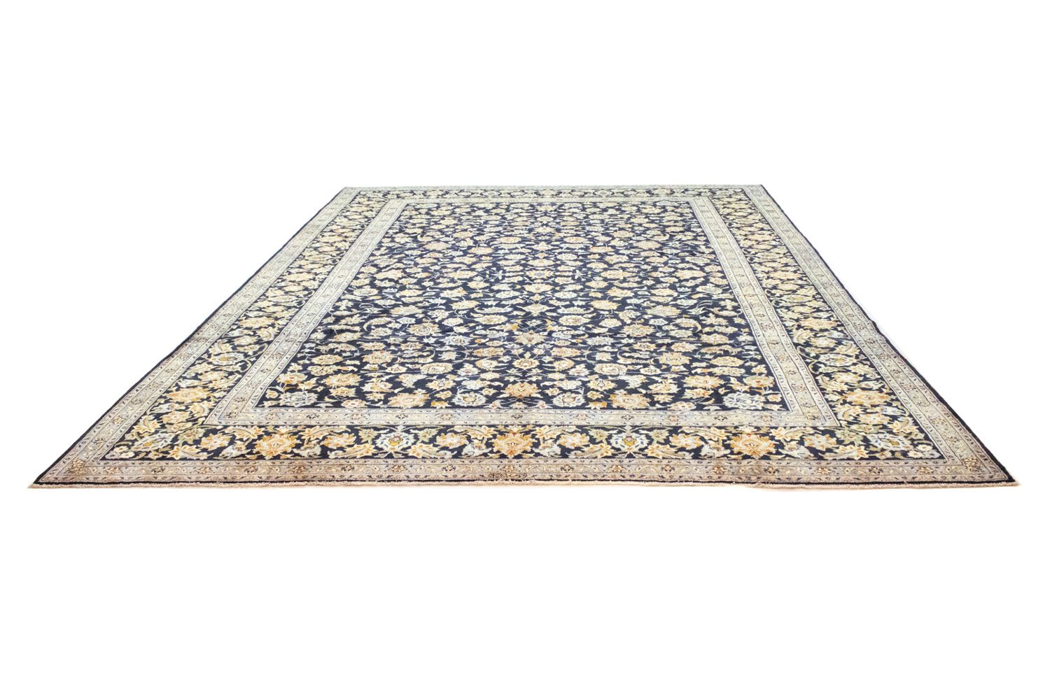 Perserteppich - Keshan 410 x 311 cm - blau