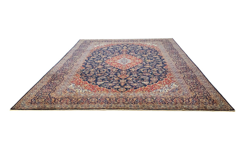 Perserteppich - Keshan 419 x 298 cm - blau