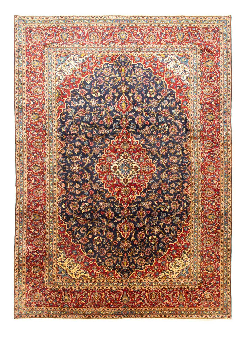 Perserteppich - Keshan 405 x 294 cm - blau