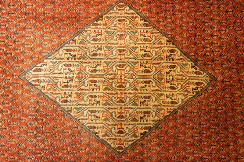 Perserteppich - Mir 300 x 206 cm - orange