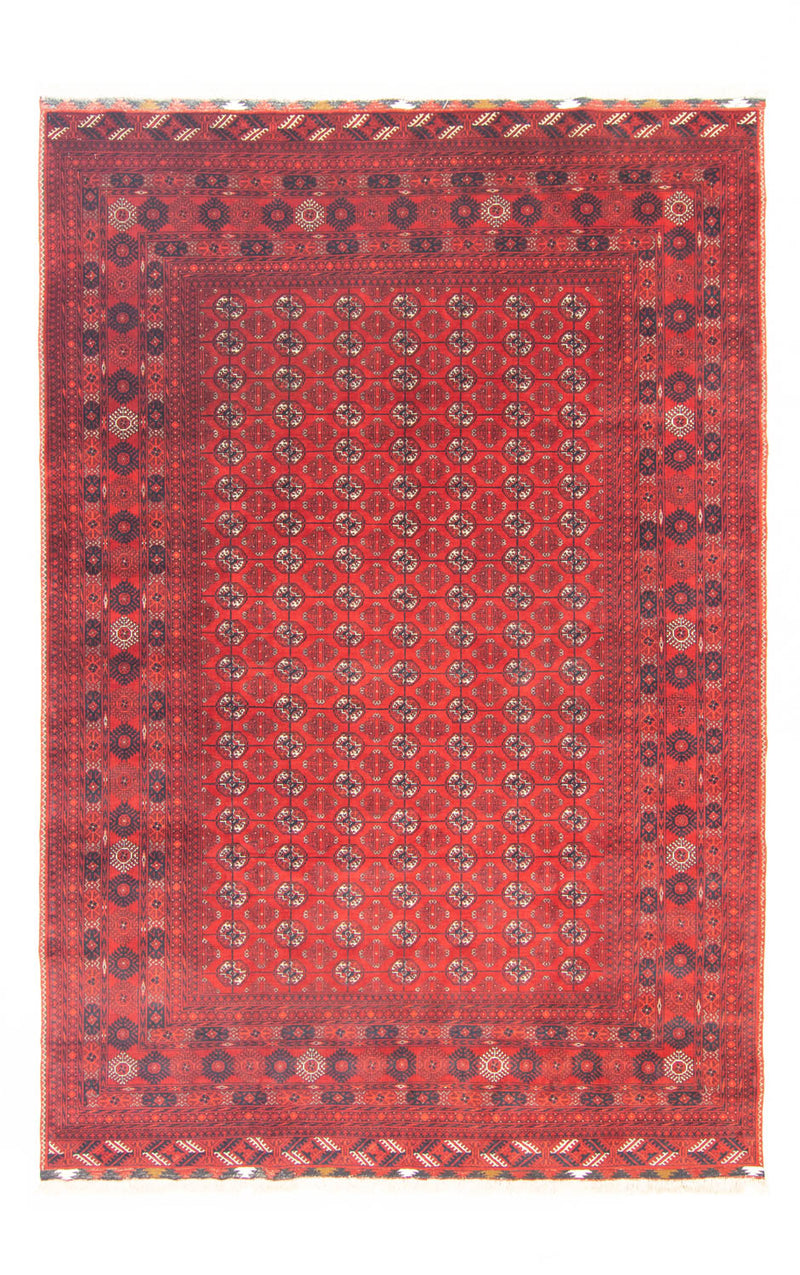 Afghan Teppich - Buchara 298 x 200 cm - dunkelrot